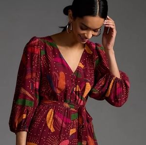 Anthropologie Farm Rio Tropical Wrap Jumpsuit